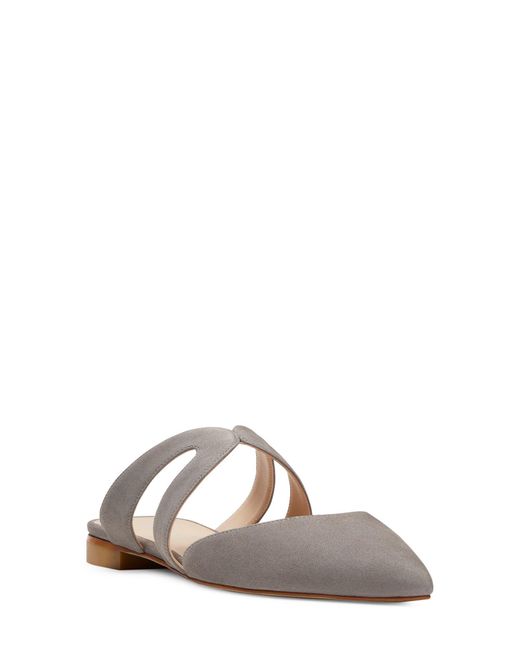 Stuart Weitzman Mariposa Flat Mule In Brown Lyst