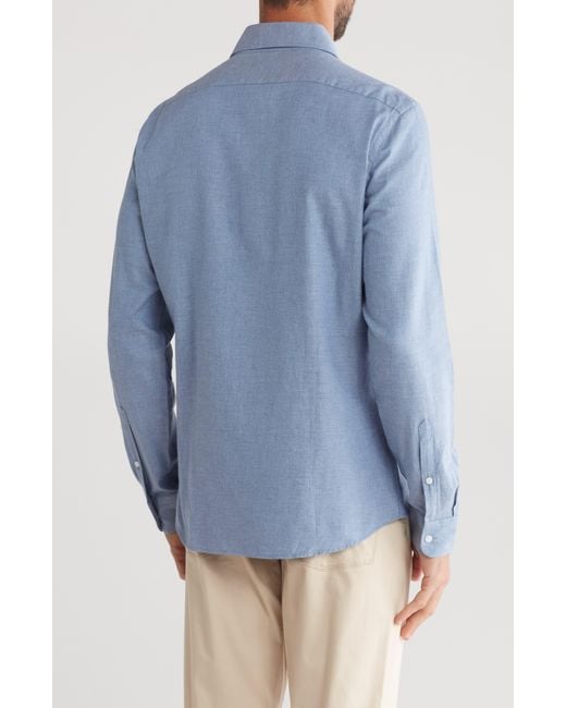 Reiss Blue Belief Regular Fit Cotton Button-up Shirt for men