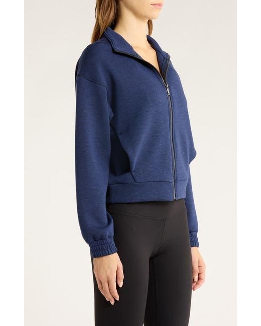 Spanx Blue Brushed Airessentials Jacket