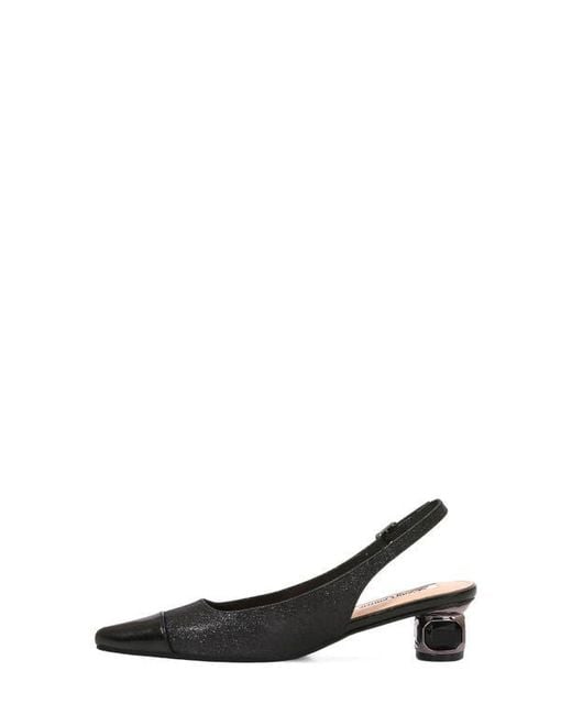 Lady Couture Black Saphire Pointed Toe Slingback Pump