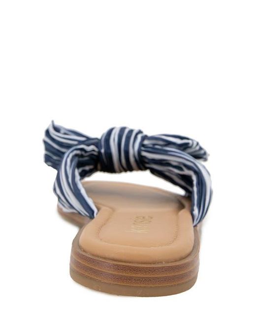 Kensie Blue Renata Bow Slide Sandal