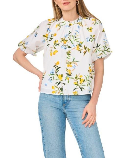 Ted Baker Blue Print Cotton Top