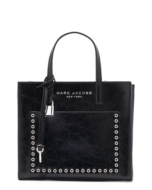 Marc Jacobs Black Mini Leather Grind Tote Bag