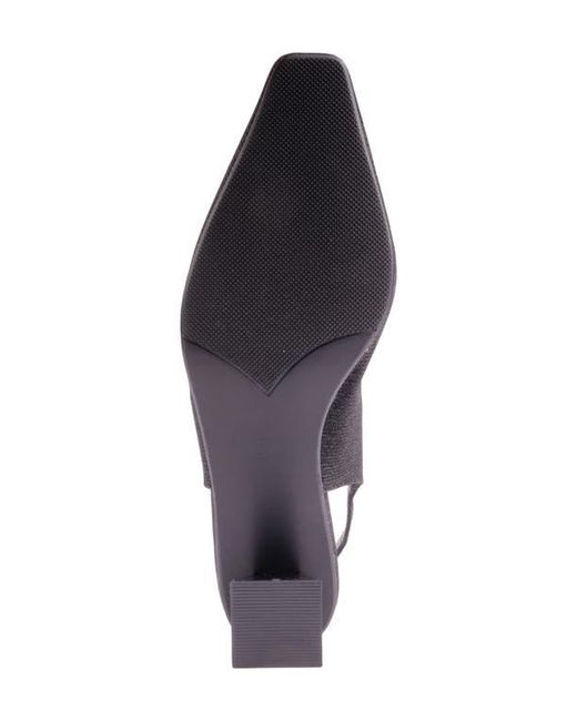 Lady Couture Black Ruby Slingback Pump