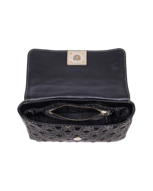 True Religion Black Horseshoe Quilted Crossbody Bag