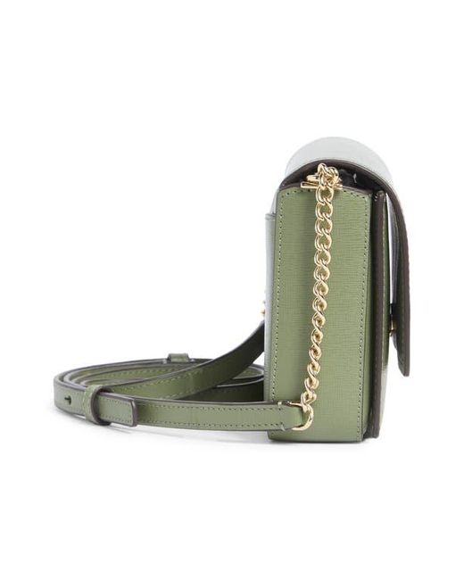 Kate Spade Green Morgan Leather Wallet On A Chain