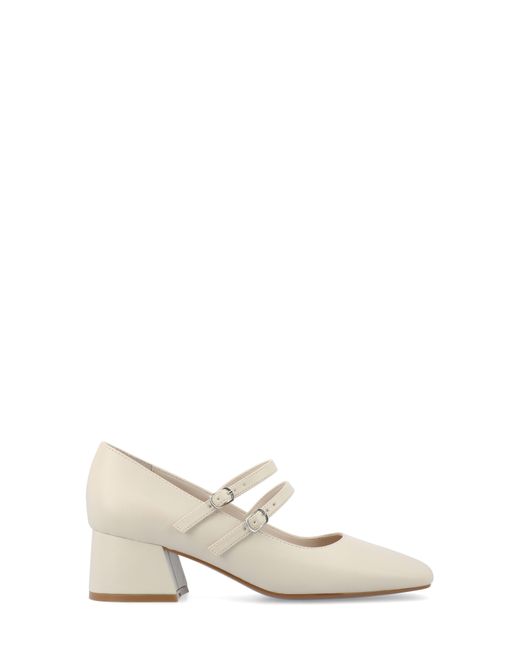 Journee Collection Natural Nally Mary Jane Pump