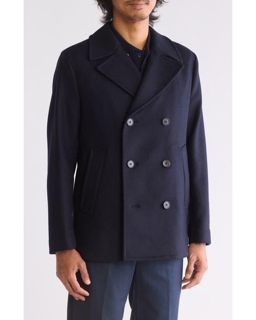 Theory Fredrick Wool Coat in Blue for Men Lyst