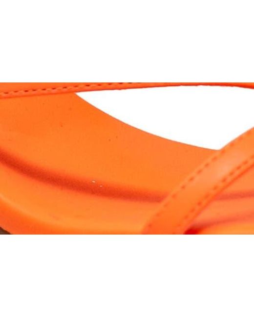 In Touch Footwear Orange Itaty Ankle Wrap Sandal
