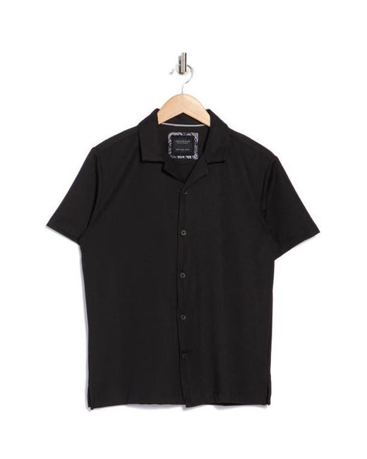 Cactus Man Black Textured Camp Shirt for men