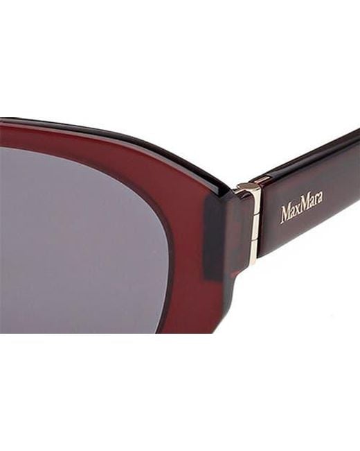 Max Mara Brown 54Mm Round Sunglasses