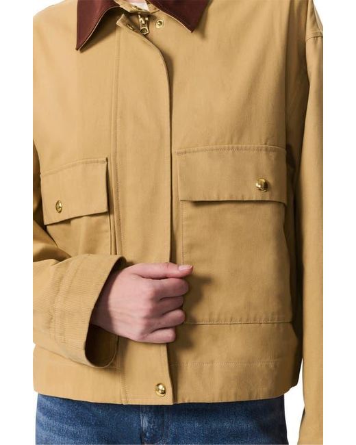 Rag & Bone Natural Nonie Cotton Jacket With Removable Lining