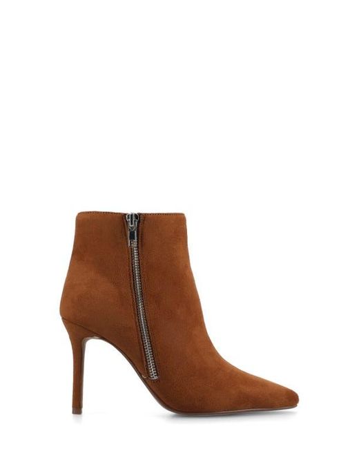 Journee Collection Brown Leyna Zip Boot