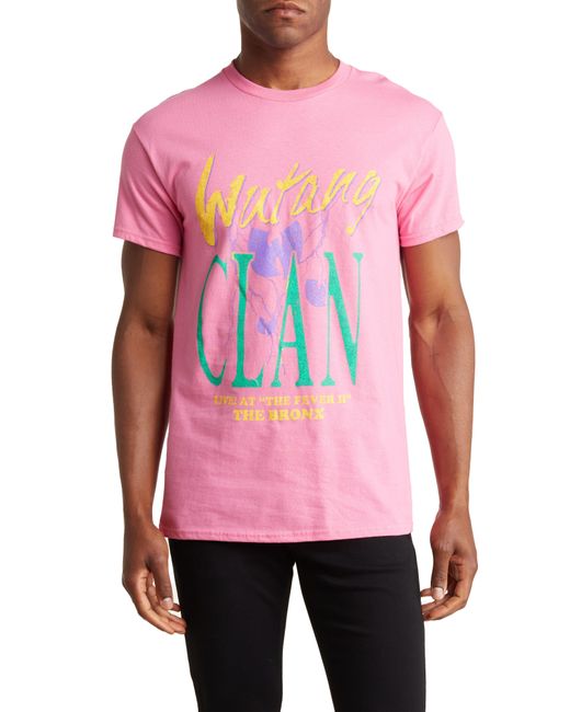 Merch Traffic Pink Wu Tang Live At The Bronx T-shirt for men