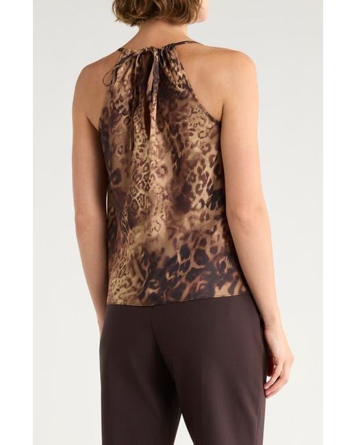 Ramy Brook Brown Yohana Print Cowl Neck Camisole