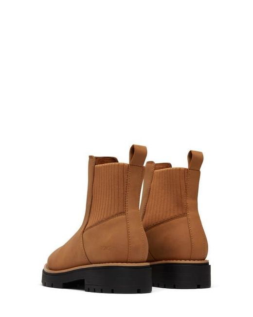 TOMS Brown Waterproof Chelsea Boots with Lugged Soles