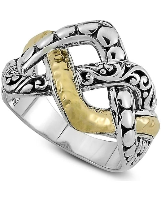 Samuel B. Metallic Interlock Design Ring