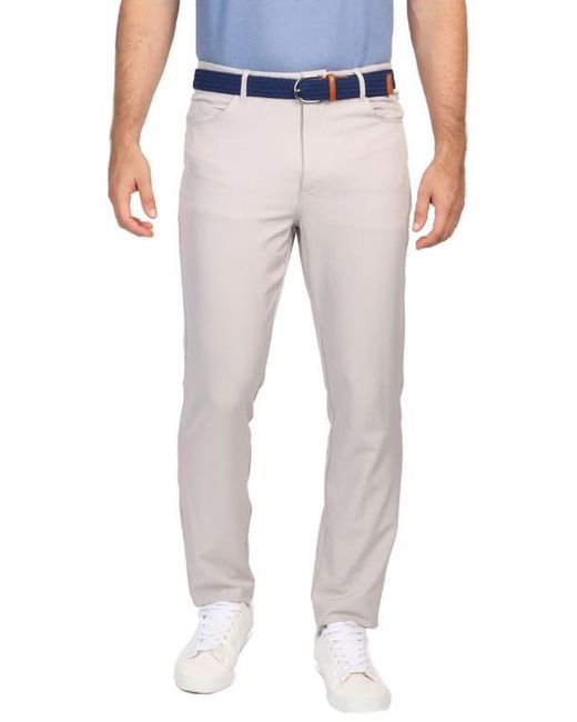 Tailorbyrd Gray Five-Pocket Performance Pants for men