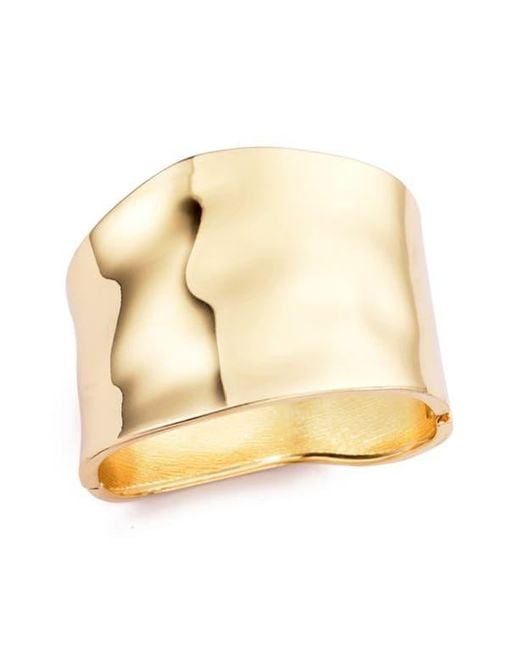 Adornia Natural Hammered Bangle Bracelet