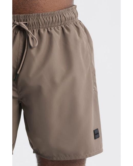 Boss Brown Dive Swim Trunks for men