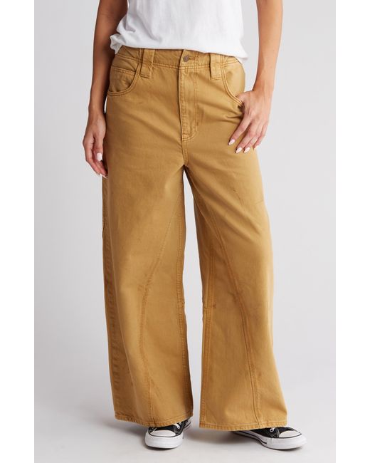 Free People Natural Chill Vibes High Waist Wide Leg Pants