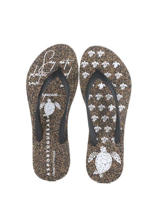 ASPORTUGUESAS Multicolor Turtle Flip Flop