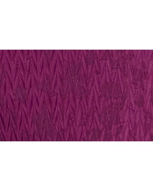 London Times Purple Floral Jacquard Balloon Sleeve Shift Dress