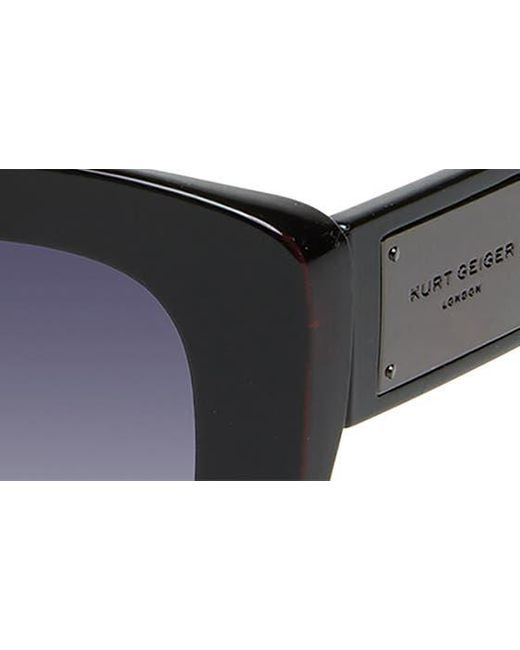 Kurt Geiger Black 52mm Cat Eye Sunglasses