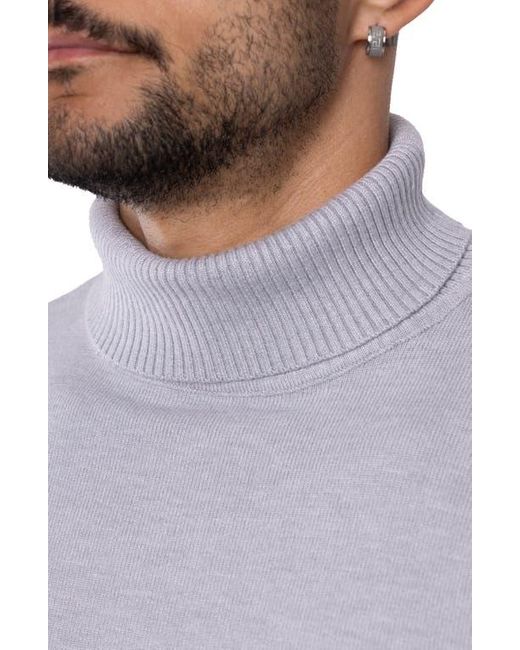 Xray Jeans Gray Turtleneck Pullover Sweater for men
