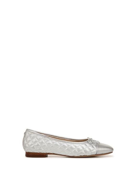 Sam Edelman White Marilyn Cap Toe Ballet Flat