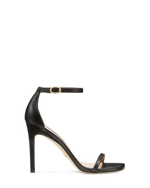 Stuart Weitzman Metallic Nudistcurve Ankle Strap Sandal