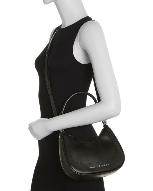 Marc Jacobs Black Small Leather Hobo Bag