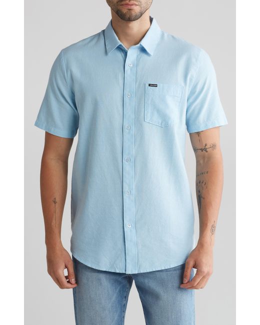 Volcom Blue Orion Short Sleeve Shirt for men