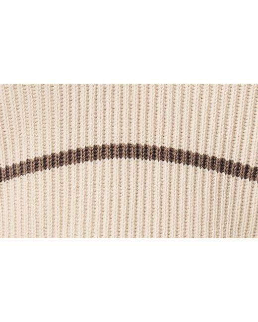 Splendid Natural X @Cellajaneblog Stripe Cotton Blend Polo Sweater