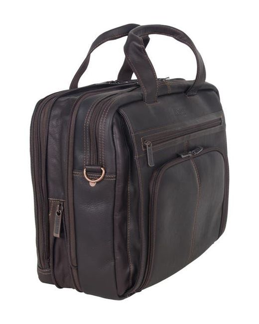 Kenneth Cole Black Leather Briefcase for men
