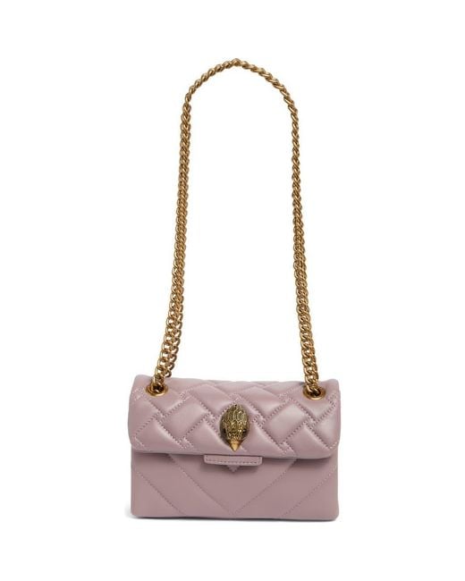 Kurt Geiger Pink Mini Kensington Leather Shoulder Bag