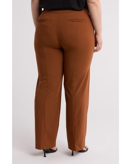 Calvin Klein Brown Flat Front Pants