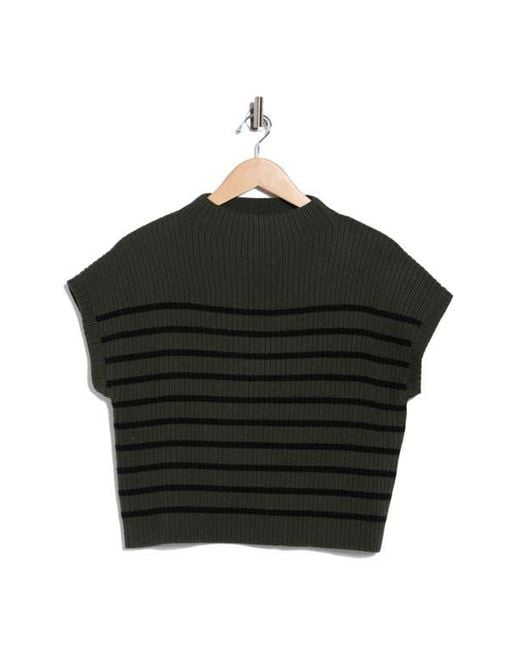 Blu Pepper Black Mock Neck Pullover Sweater