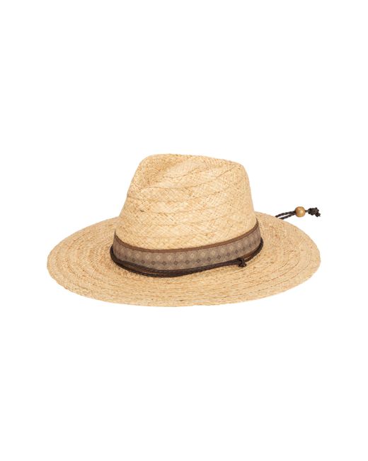 San Diego Hat Natural Lifeguard Chin Cord Straw Hat for men