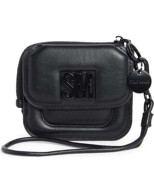 Steve Madden Black Small Card Wallet Wristlet