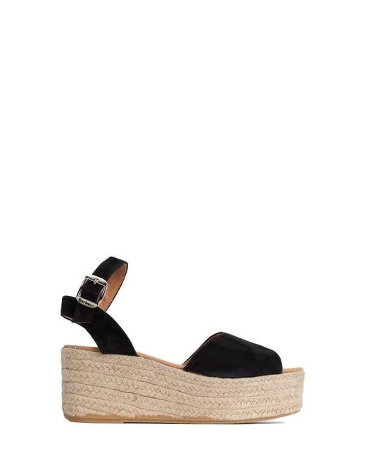 Barbour White Espadrille Platform Sandal