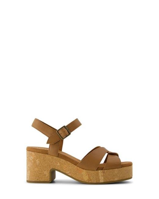 TOMS Brown Isla Platform Sandal