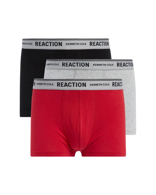 Kenneth Cole Red 3-pack Organic Cotton Blend Trunks for men