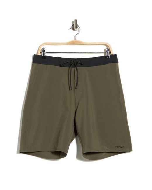 RVCA Green Va Solid Swim Trunks for men