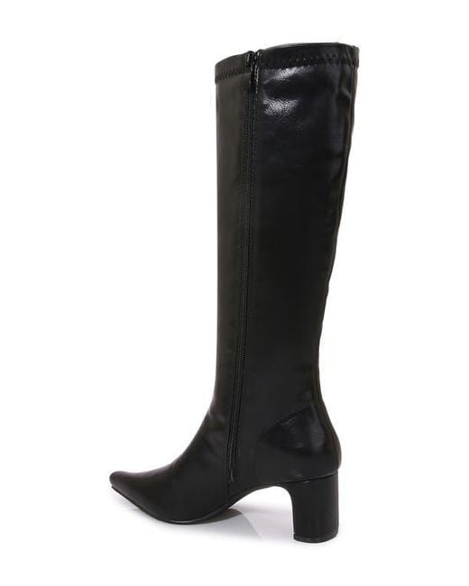 BERNESS Black Square Toe Boot