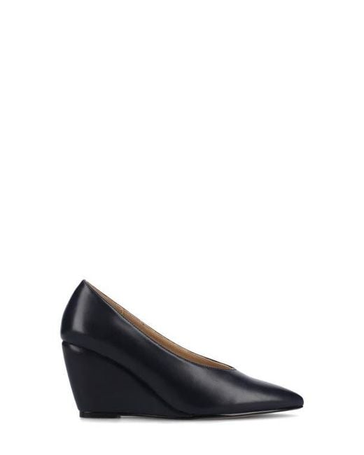 Journee Collection Blue Danika Pointed Toe Pump