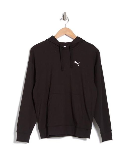 PUMA Black Essential Comfort Rib Hoodie