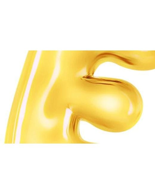 Simona Metallic Bubble Initial Pendant Necklace