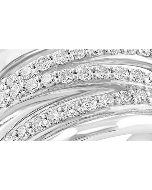Effy White Sterling Diamond Multiband Ring
