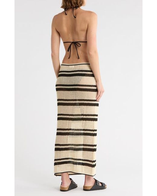 Elan Multicolor Drawstring Maxi Skirt